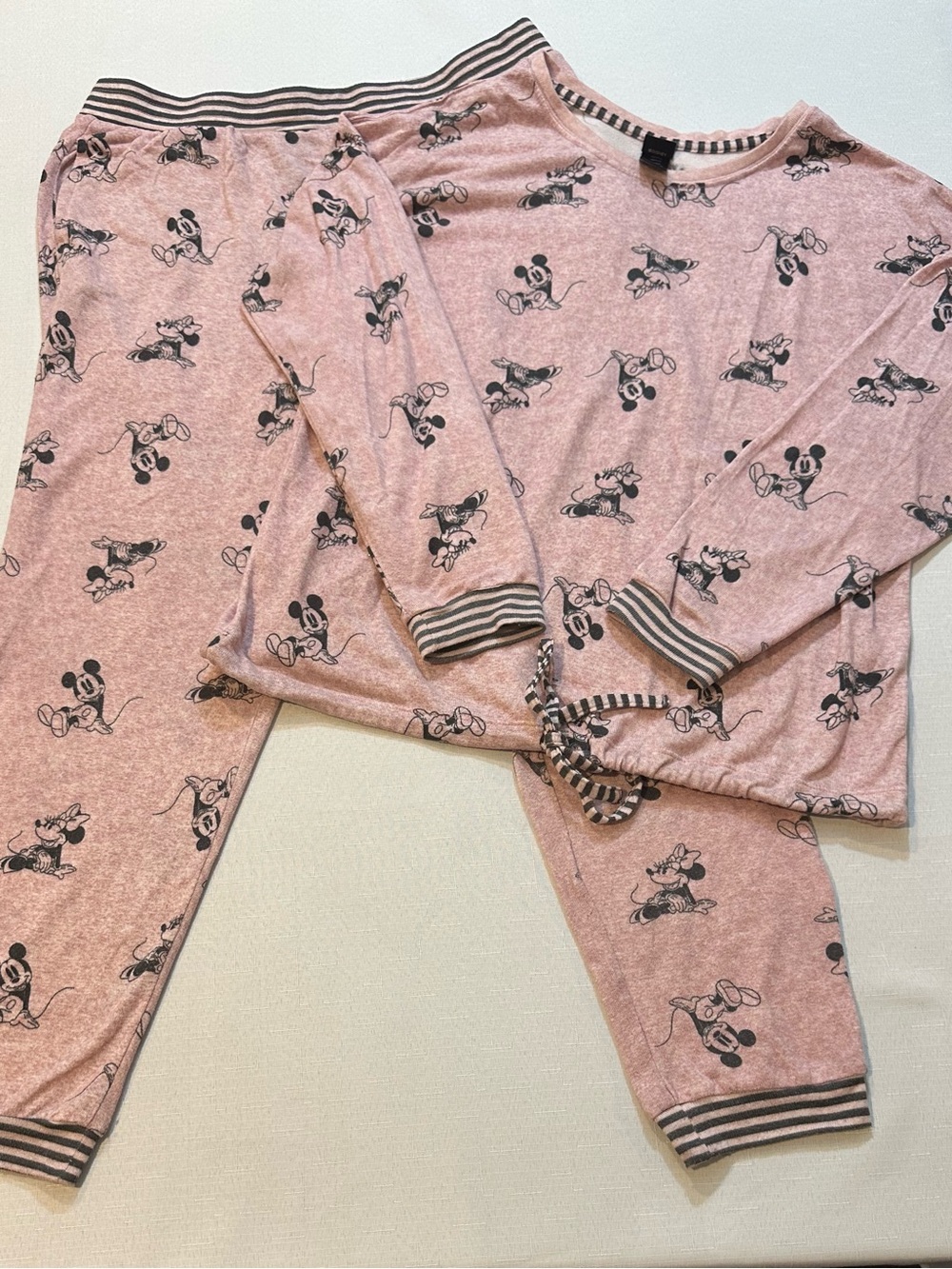 Disney Mickey & Minnie Mouse Pink Pajama Lounge Set Medium
